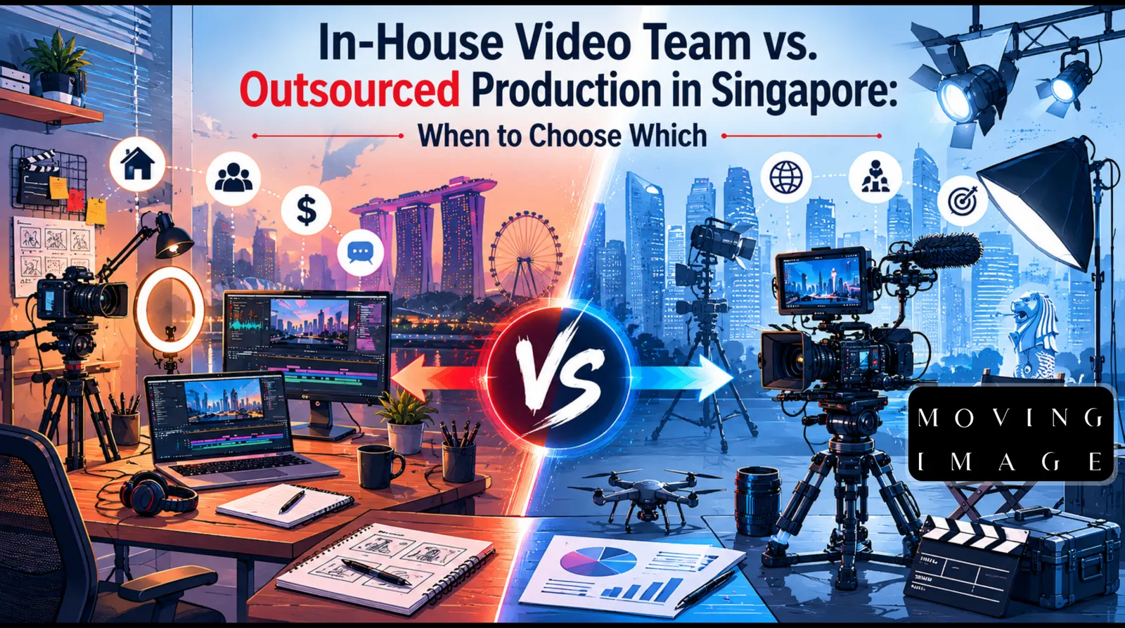 In-House Video Team vs. Outsourced Production in Singapore When to Choose Which - MOVING IMAGE