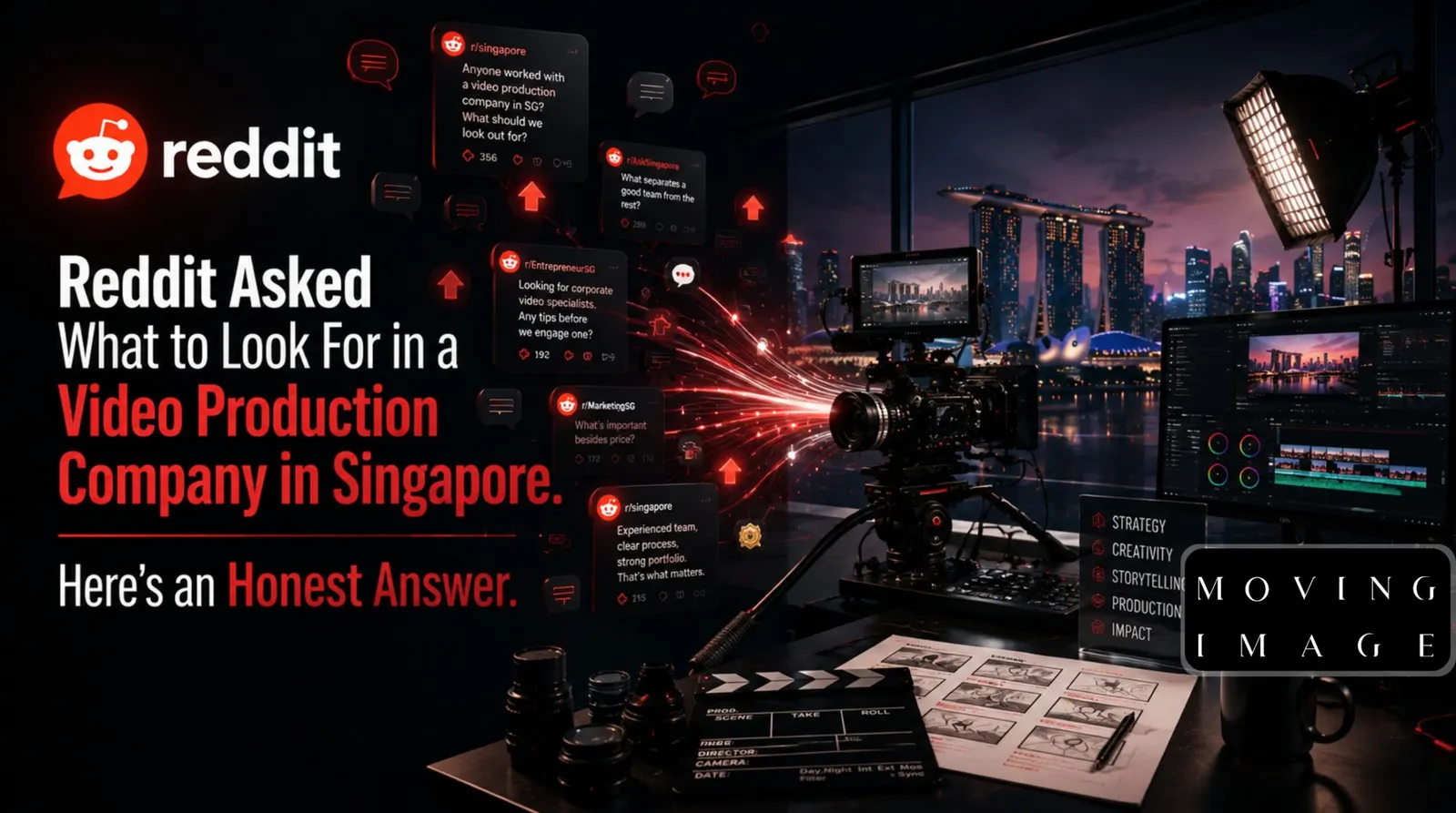 Reddit Asked What to Look For in a Video Production Company in Singapore. Here's an Honest Answer - MOVING IMAGE