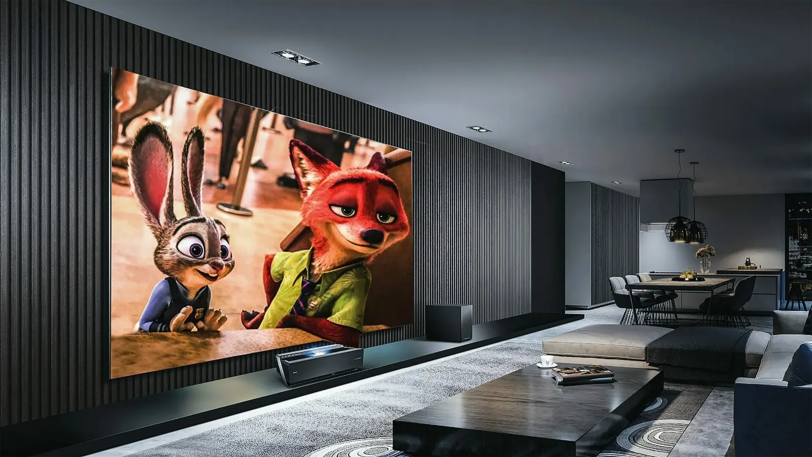 An Animation Film Playing On A Tv
