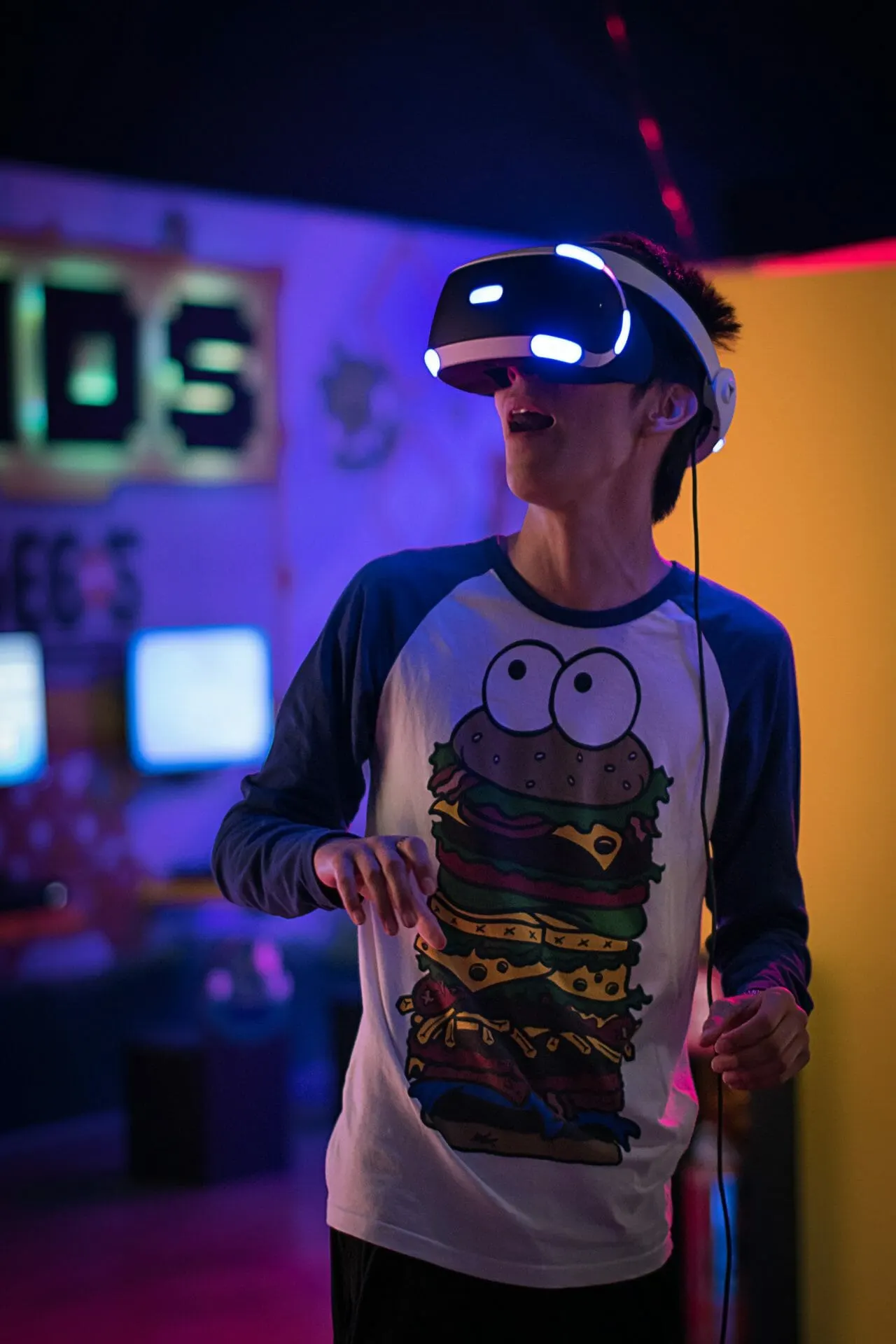 A Boy Enjoying Virtual Reality