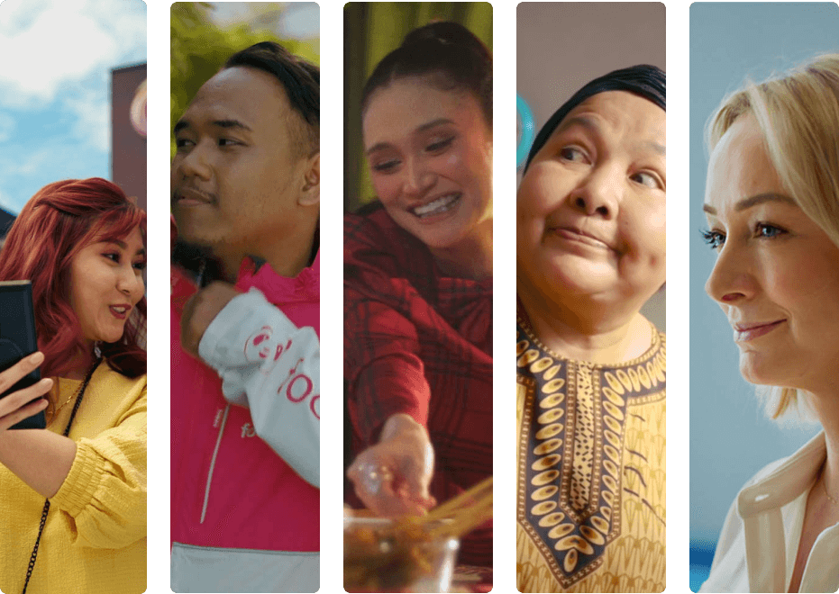 Moving Image video production company Singapore - cast portraits broadcast commercial talent